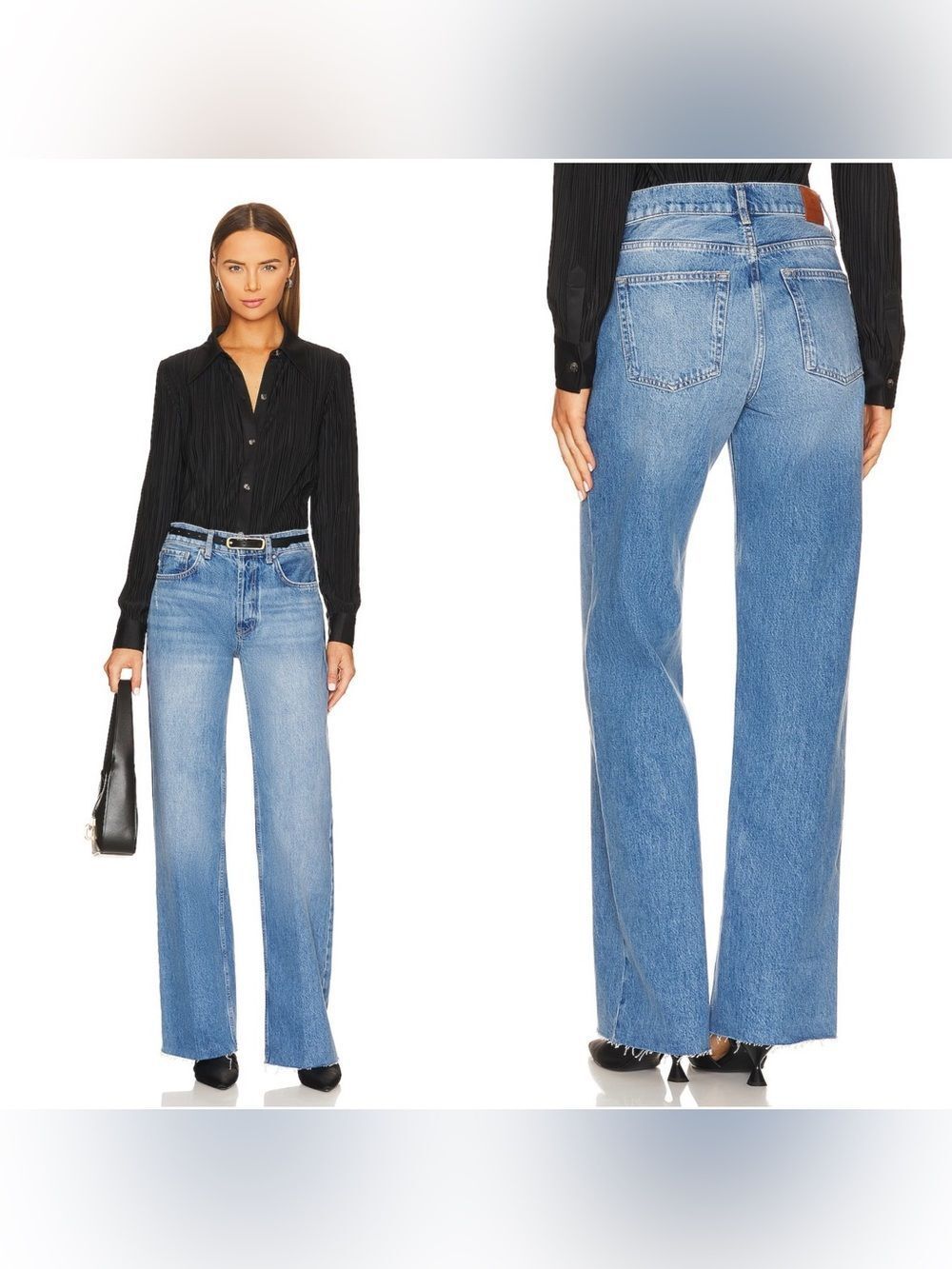 ANINE BING HUGH JEANS IN PANAMA BLUE